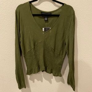 Women Long sleeve V top